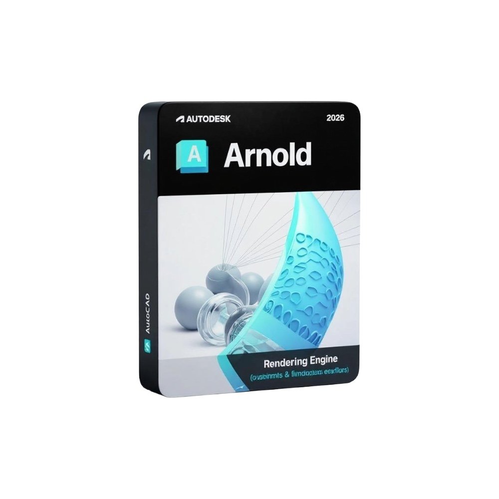 Autodesk Arnold – motore di rendering avanzato per immagini fotorealistiche 3D, ideale per animazione, effetti visivi e visualizzazione, compatibile con Maya, 3ds Max, Cinema 4D e altri software.